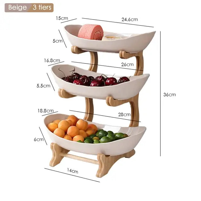 Snack Plate Fruit Bowl Luxury Serving Dessert Trays