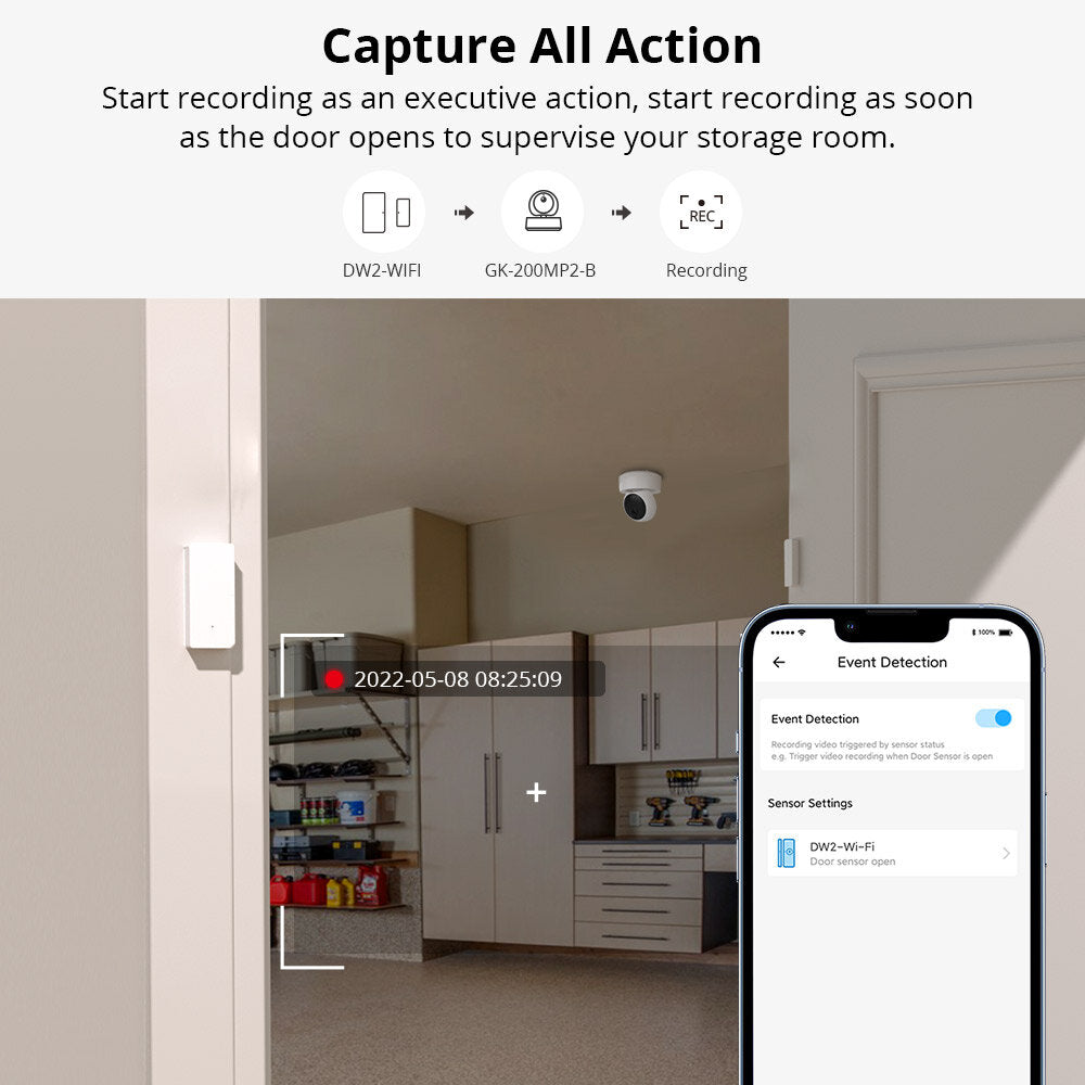 Sonoff Gk-200mp2-b 1080p Hd Mini Wifi Smart Camera Home