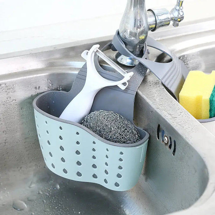 Sponge Drain Holder Suction Cup Sink Shelf