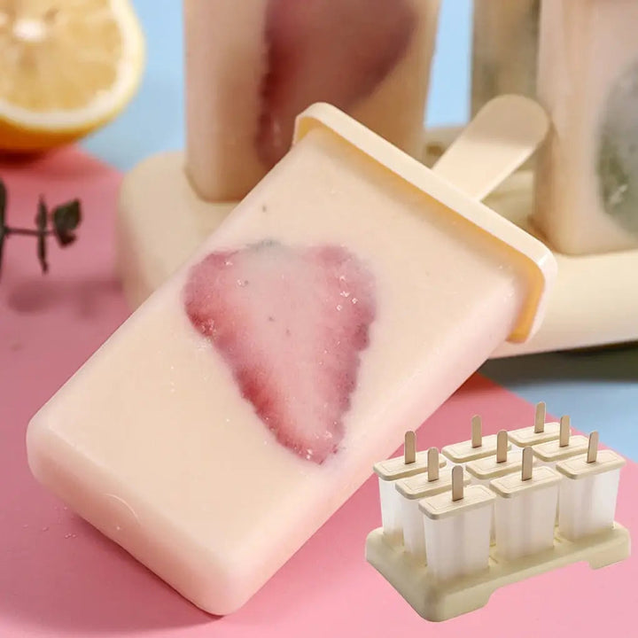 Square Ice Cream Mold - Diy Dessert Maker With Tray