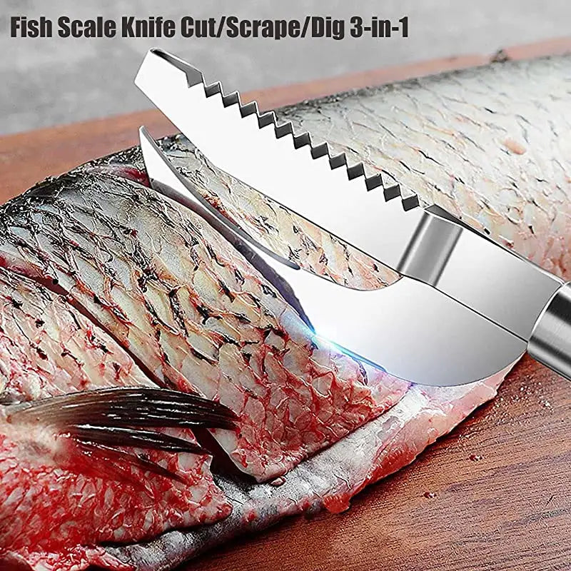 Stainless Steel 3 In 1 Fish Scale Knife Cut/scrape