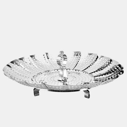 Stainless Steel Household Steamed Bun Steamer Folding Fruit