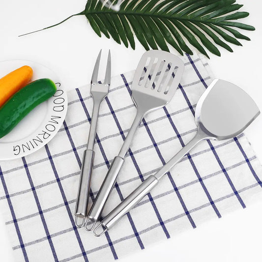 Stainless Steel Kitchen Tool Set - Spatula Meat Fork