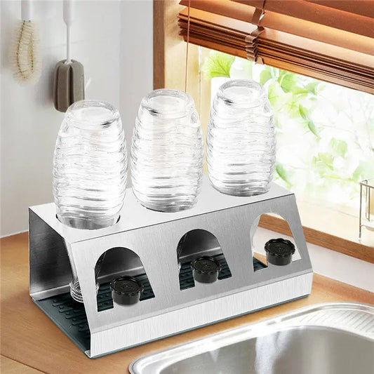 Stainless Steel Tray Soda Bottle Drainer