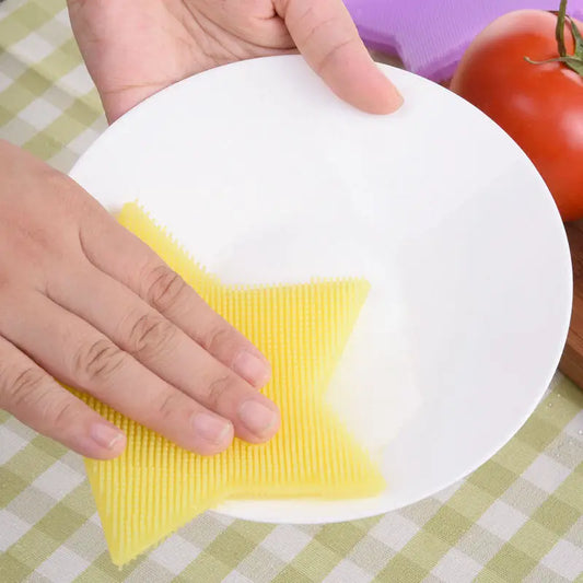 Star Shape Silicone Brush Cleaning