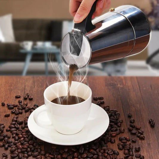 Stovetop Espresso Maker Moka Pot Stainless Steel