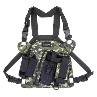 Tactical Harness Front Pack Bag Case Pouch Carry Holster For