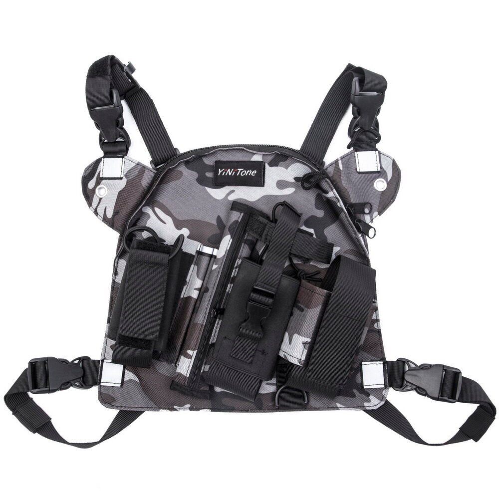 Tactical Harness Front Pack Bag Case Pouch Carry Holster For