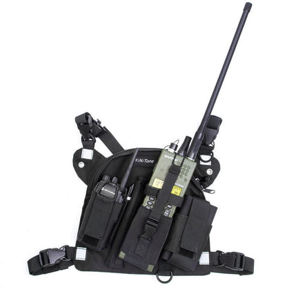 Tactical Harness Front Pack Bag Case Pouch Carry Holster For