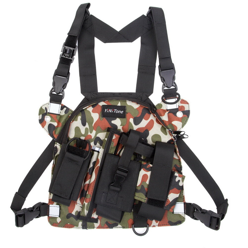 Tactical Harness Front Pack Bag Case Pouch Carry Holster For