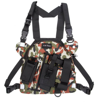 Tactical Harness Front Pack Bag Case Pouch Carry Holster For