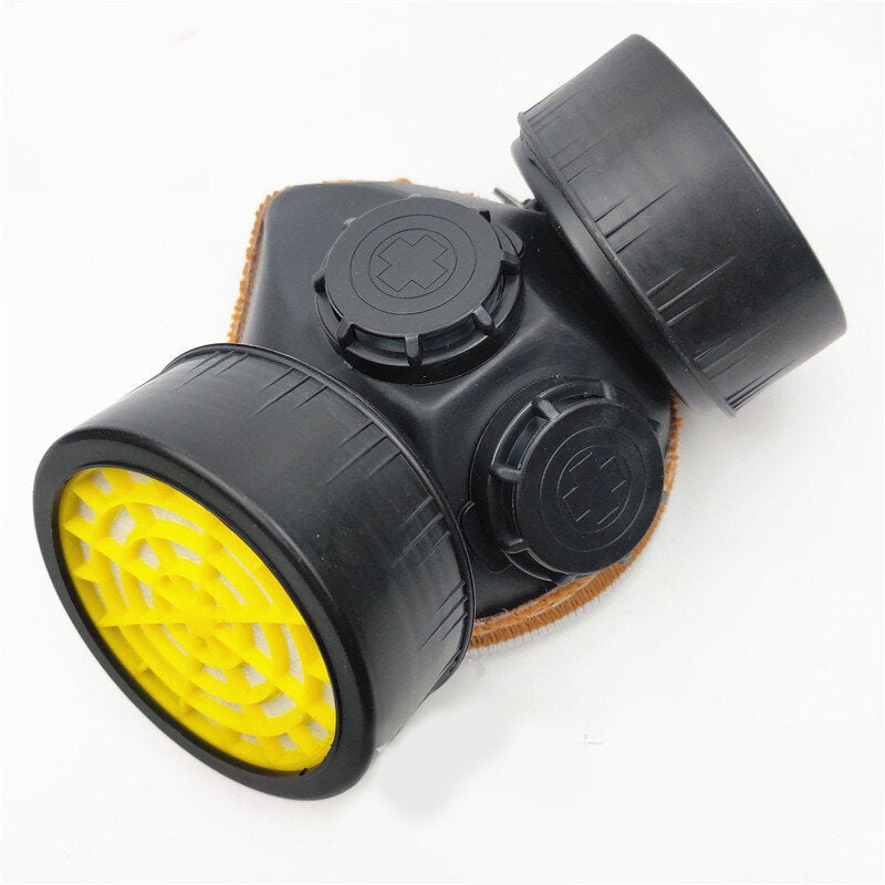 Tpr Double Gas Valvee Tank Mask Chemical Spray Paint