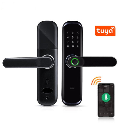 Tuya Wifi Fingerprint Smart Door Lock Inteligent Digital
