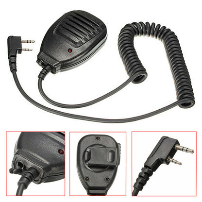 Two Way Radio Walkie Talkie 2 Pin Handheld Microphone
