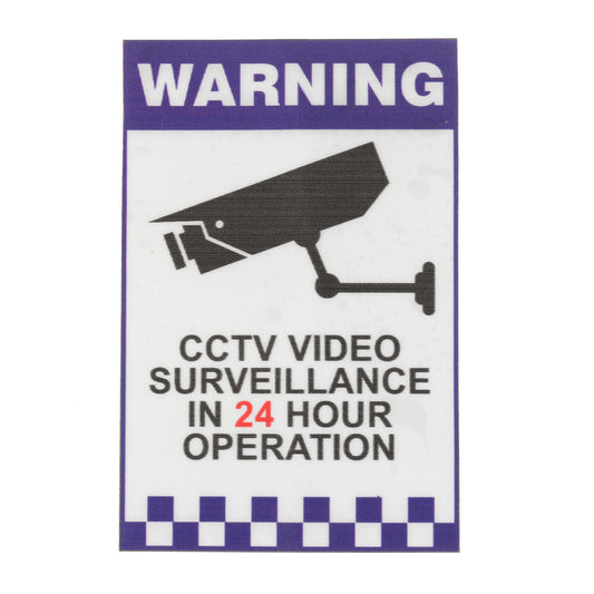 Warning Cctv Security Surveillance Camera Decal Sticker Sign