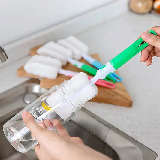 Water Bottle Mug Sponge Brush Long Handle