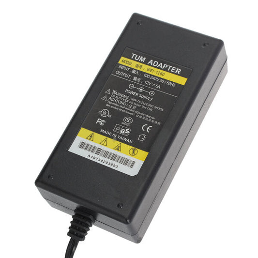 Wei-1260 12v 6a Cctv Security Camera Monitor Power Supply