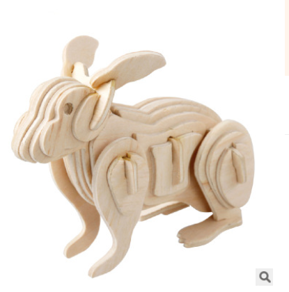 Wooden 3d Puzzle Jigsaw Dragon Snake Animal Shaped Puzzles