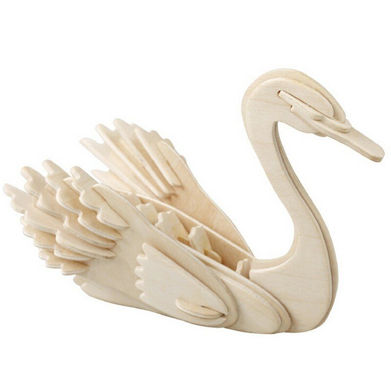Wooden 3d Puzzle Jigsaw Dragon Snake Animal Shaped Puzzles
