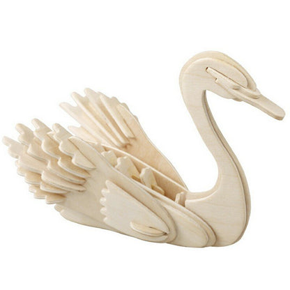 Wooden 3d Puzzle Jigsaw Dragon Snake Animal Shaped Puzzles
