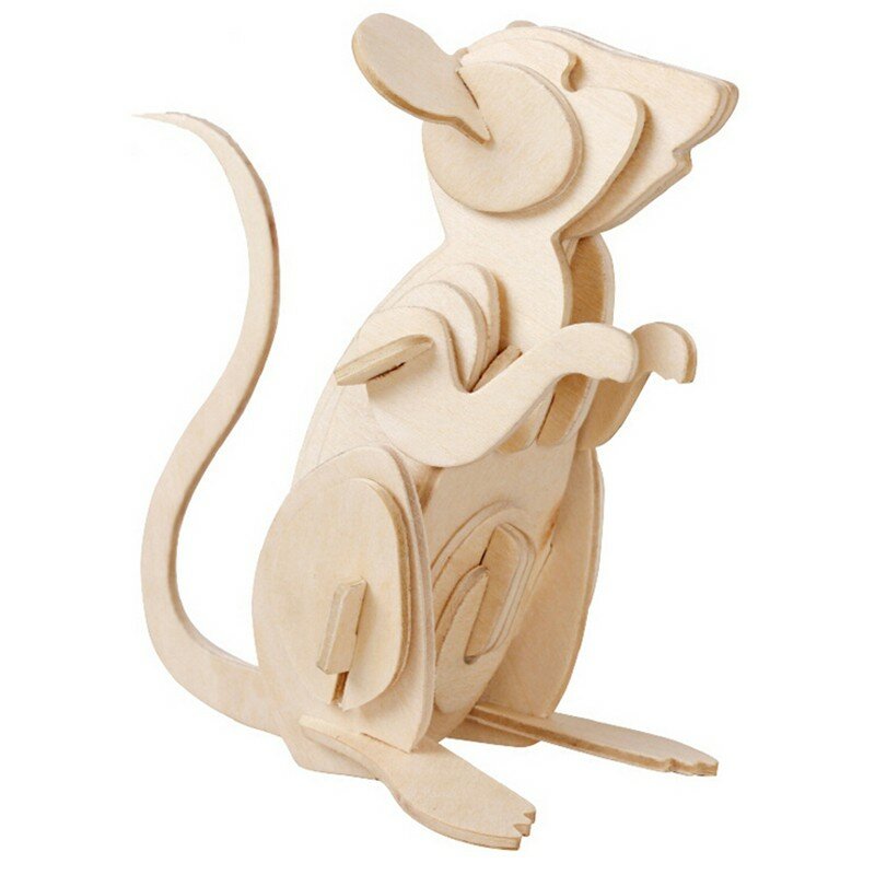 Wooden 3d Puzzle Jigsaw Dragon Snake Animal Shaped Puzzles