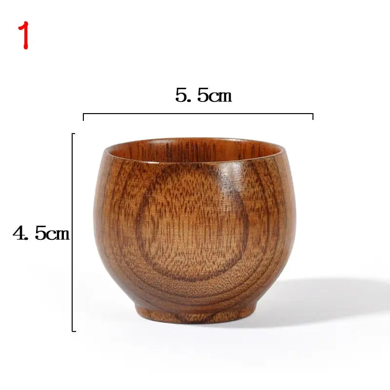 Wooden Big Belly Cup - Natural Handmade Drinkware