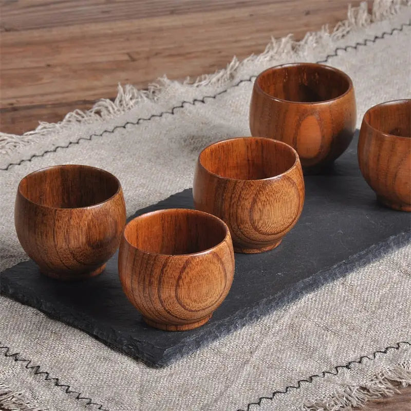 Wooden Big Belly Cup - Natural Handmade Drinkware