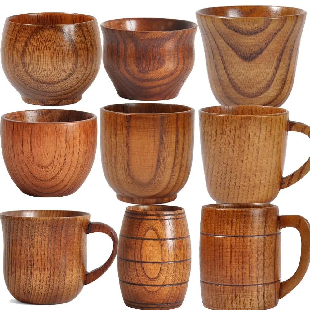 Wooden Big Belly Cup - Natural Handmade Drinkware
