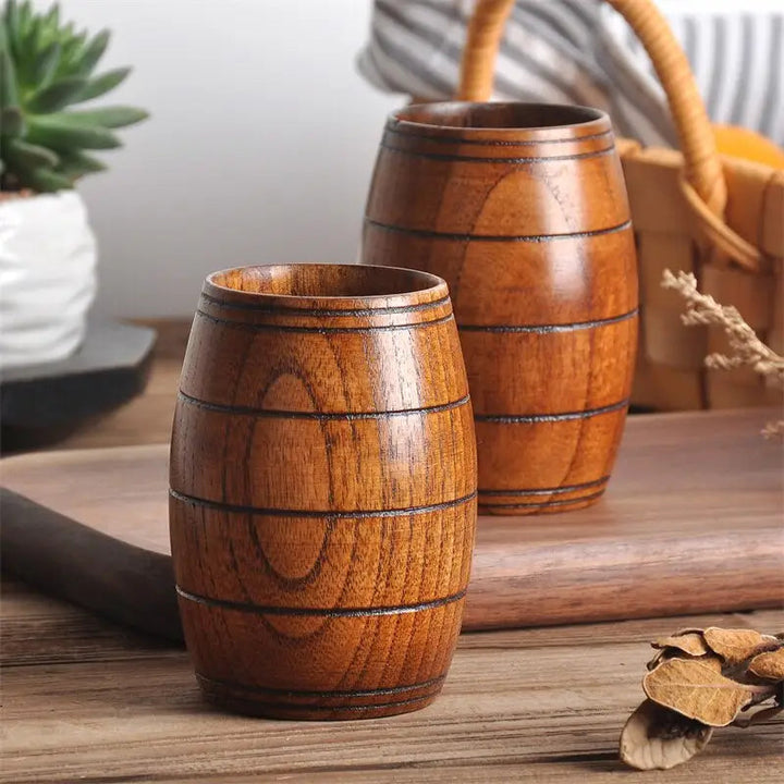 Wooden Big Belly Cup - Natural Handmade Drinkware