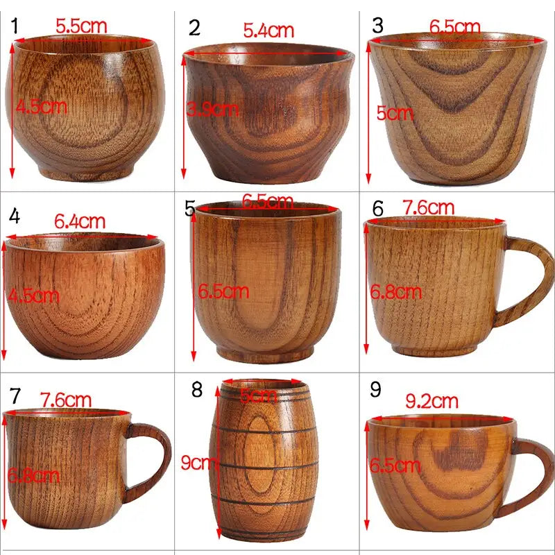 Wooden Big Belly Cup - Natural Handmade Drinkware