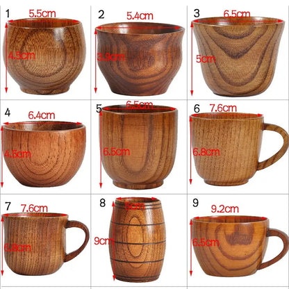 Wooden Big Belly Cup - Natural Handmade Drinkware