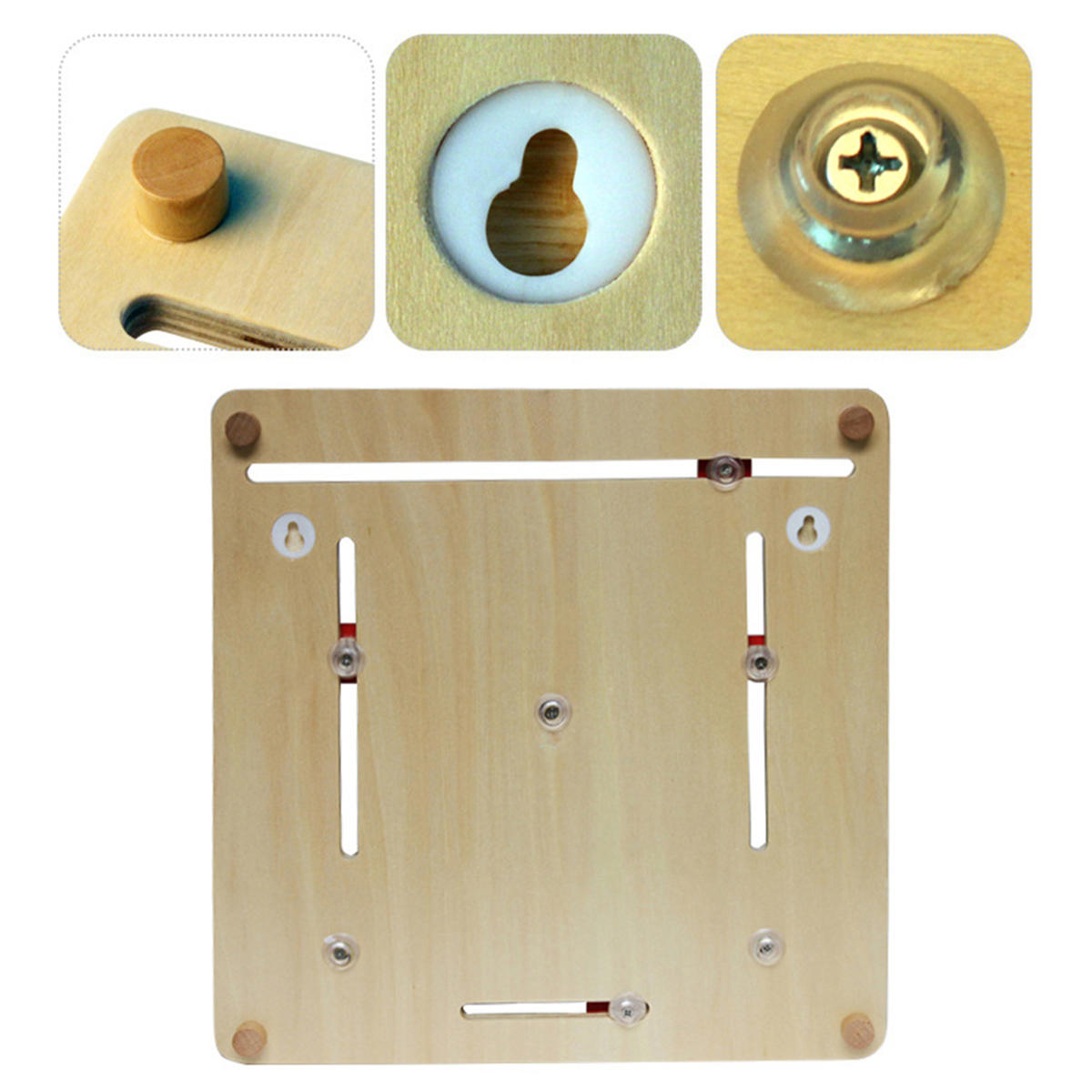 Wooden Multifunction Learning Clock Toy Alarm Calendar