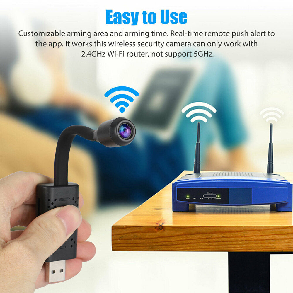 Xiaovv 1080p Wifi Ap Usb Mini Ip Camera 140 Wide Range Ai