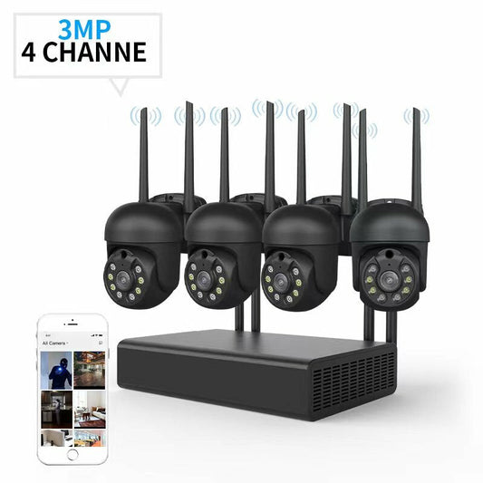 Xiaovv 4ch 3mp Security Camera System Surveillance H.265+