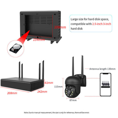 Xiaovv 4ch 3mp Security Camera System Surveillance H.265+