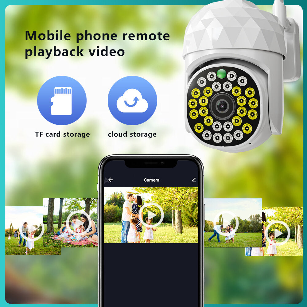 Xiaovv V380pro Hd 2mp Wifi Ip Camera Waterproof Infrared
