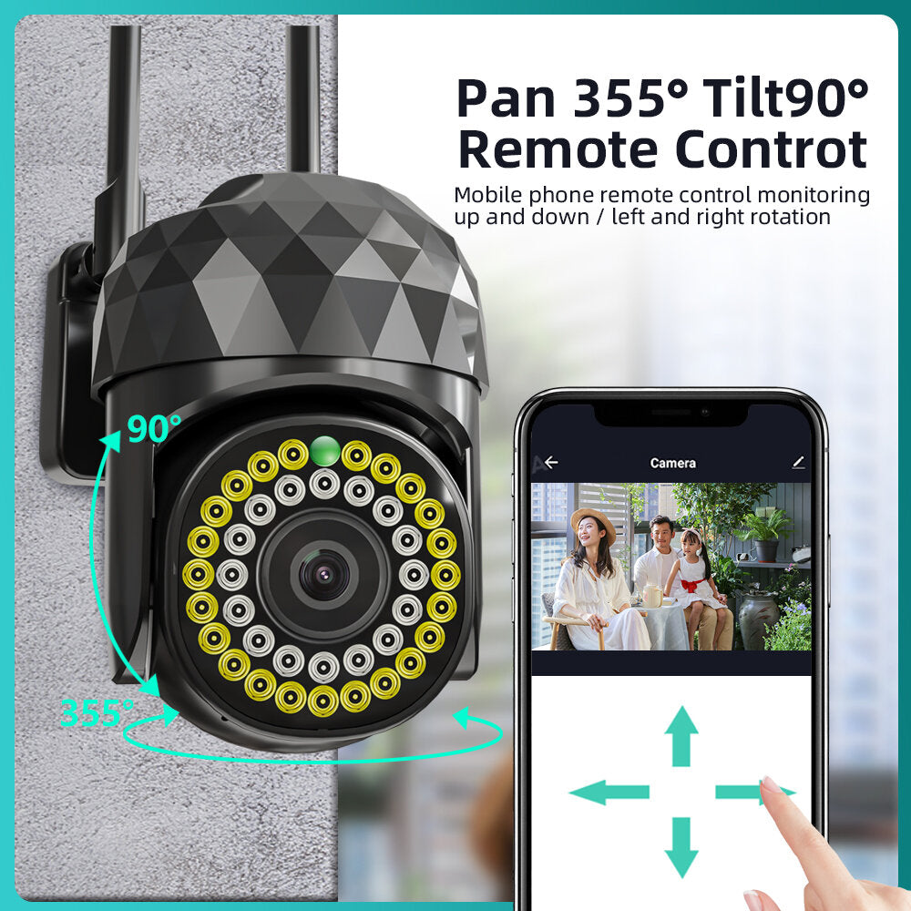 Xiaovv V380pro Hd 2mp Wifi Ip Camera Waterproof Infrared