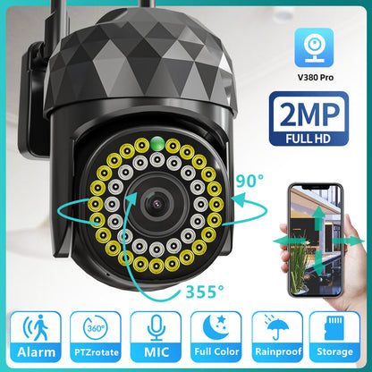 Xiaovv V380pro Hd 2mp Wifi Ip Camera Waterproof Infrared