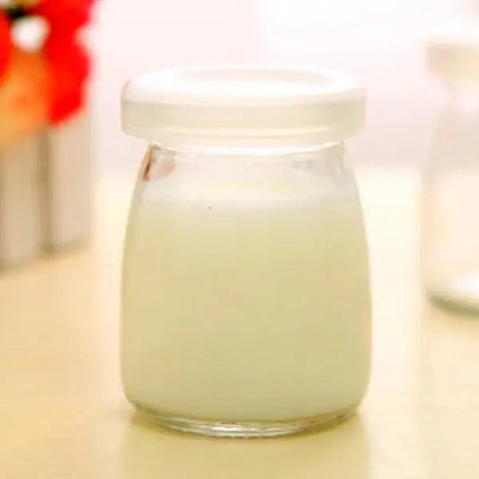 Yogurt Milk Glass Bottle - Heat-resistant Pudding Cup