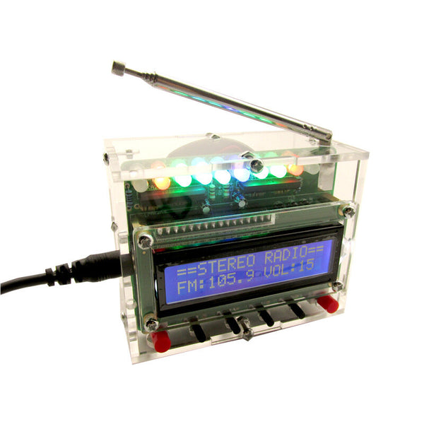 Geekcreit DIY Radio Electronic Kit Parts 51 Single-chip FM Digital Sound Machine
