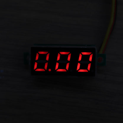 5pcs 0.28 Inch Three-wire 0-100V Digital Red Display DC Voltmeter Adjustable Voltage Meter