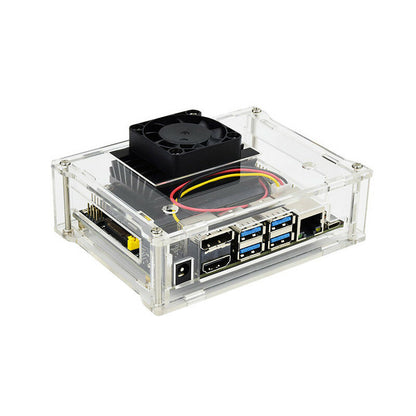 Waveshare Acrylic Transparent Case Support Cooling Fan For Jetson Nano PWM Speed Regulation