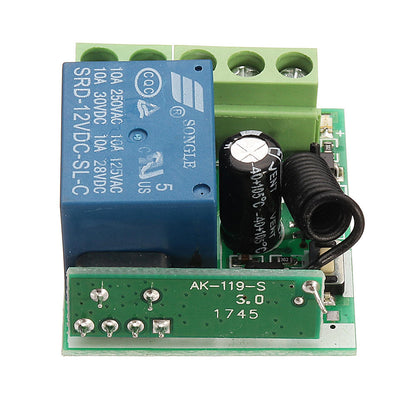 12V 1 Channel 1CH Learning Remote Control Switch Wireless Modification Button Transmitter