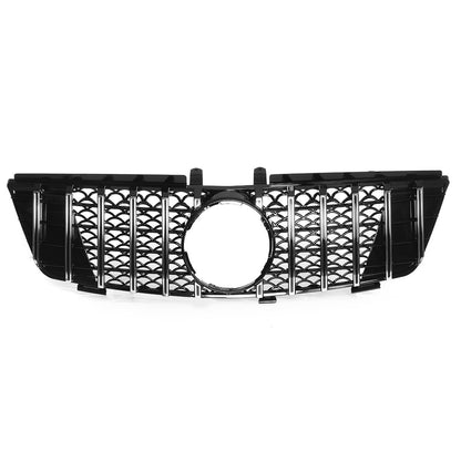 Chrome Silver GTR Style Front Grill Grille For Mercedes-Benz ML Class W164 ML320 ML350 ML550 2005-2008