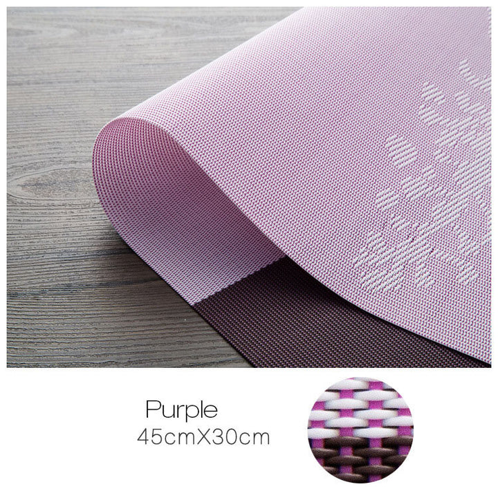 Placemat Fashion Pvc Dining Table Mat Disc Pads Bowl Pad Coasters Waterproof Table Cloth Pad S