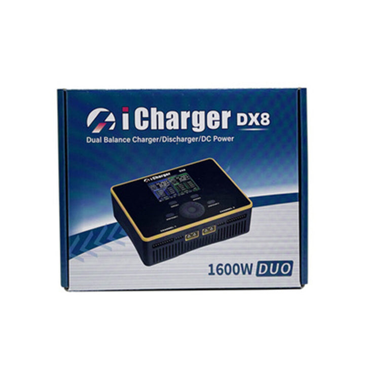 iCharger DX8 DC 1600W 30A Dual Channel High Power Balance Charger Discharger for LiPo Lilo LiFe LiVH Battery