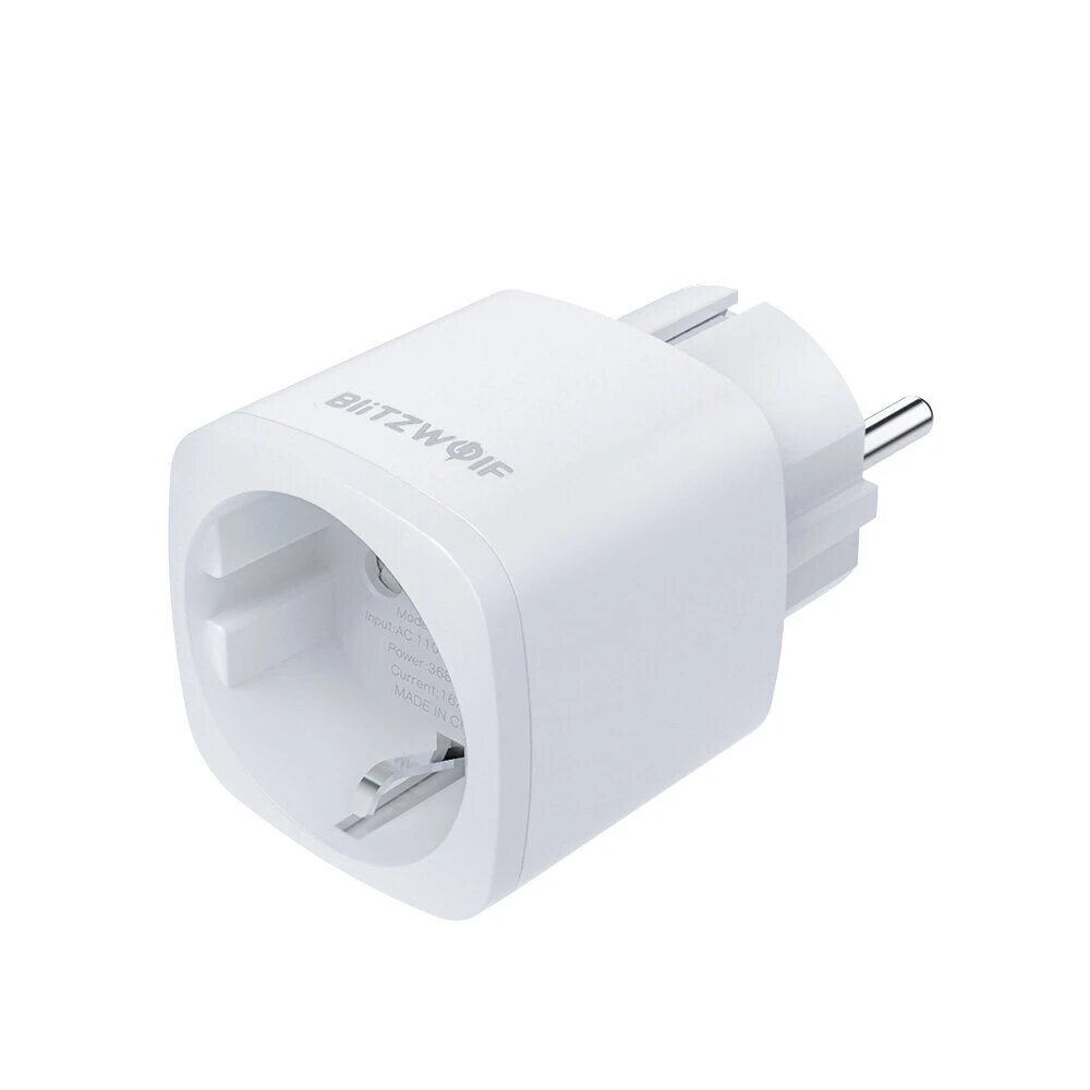 [2 Pcs] BlitzWolf BW-SHP13 Zgbee 3.0 Smart WIFI Socket 16A EU Plug Electricity Metering APP Remote Controller Timer Work with Amazon Alexa Google Home