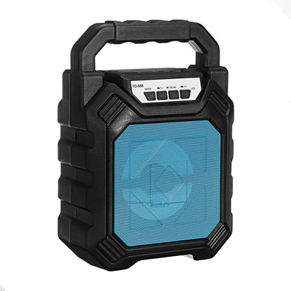 Portable Outdoor LED Wireless Bluetooth Speaker Rechargeable Stereo Radio with Microphone Music Player