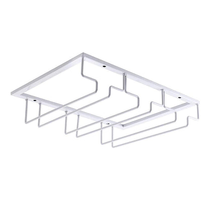Wall Mount Glass Rack Holder Hanging Under Cabinet Hanger Iron Shelf 4 Type