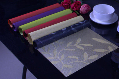 Washable Placemat for Dining Table Creative Heat Insulation Stain Resistant Anti-skid Eat Mats